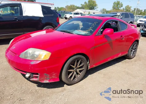 2003 Hyundai Tiburon Gt V6 z USA, uszkodzony, nr VIN KMHHN65F83U087756